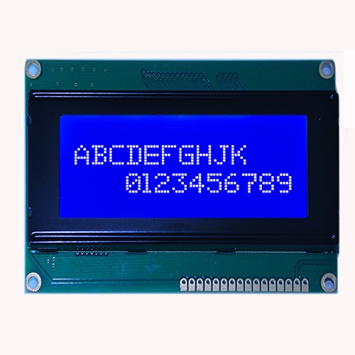 20x4 Blue Background Character LCD Display