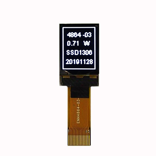 0.71 Inch White on Black Small OLED Display