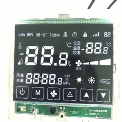 VA Type White-on-Black Segment LCD