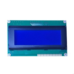 20x4 Blue Background Character LCD Display