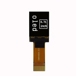 0.71 Inch White on Black Small OLED Display