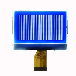 Low Price White on Blue 128x64 dots LCD Display